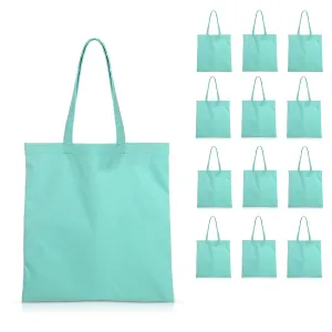 12 pcs Cotton Canvas Craft Totes