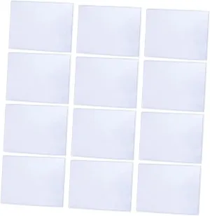 12pcs Trading Photo Sleeves No Holes Sheet Protectors 21.6x28cm Simple Style Photo Covers for Game Cards