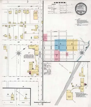 1896 Town Map of Hughesville Lycoming County Pennsylvania (Material: 16"x20"Matte)