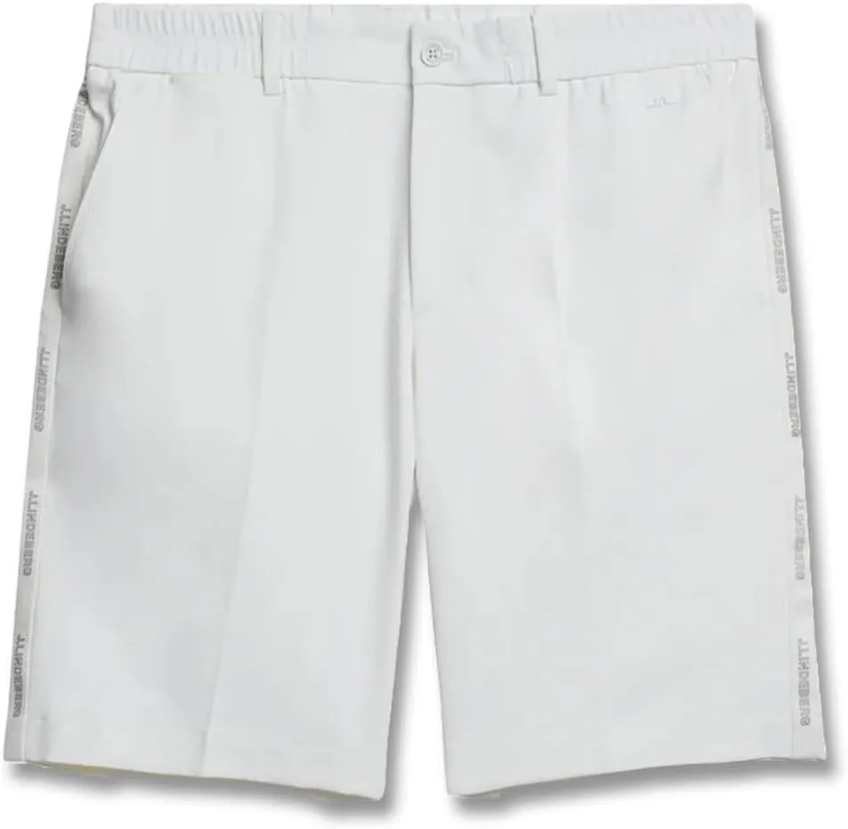 2024 J.Lindeberg Stuart Stripe Golf Shorts White 34
