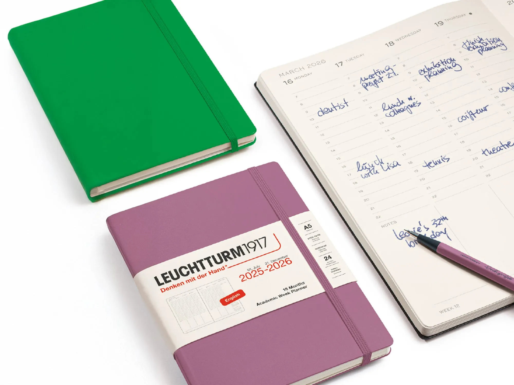 2026 Leuchtturm 1917 Academic Planner 18 Months - INK Hardcover