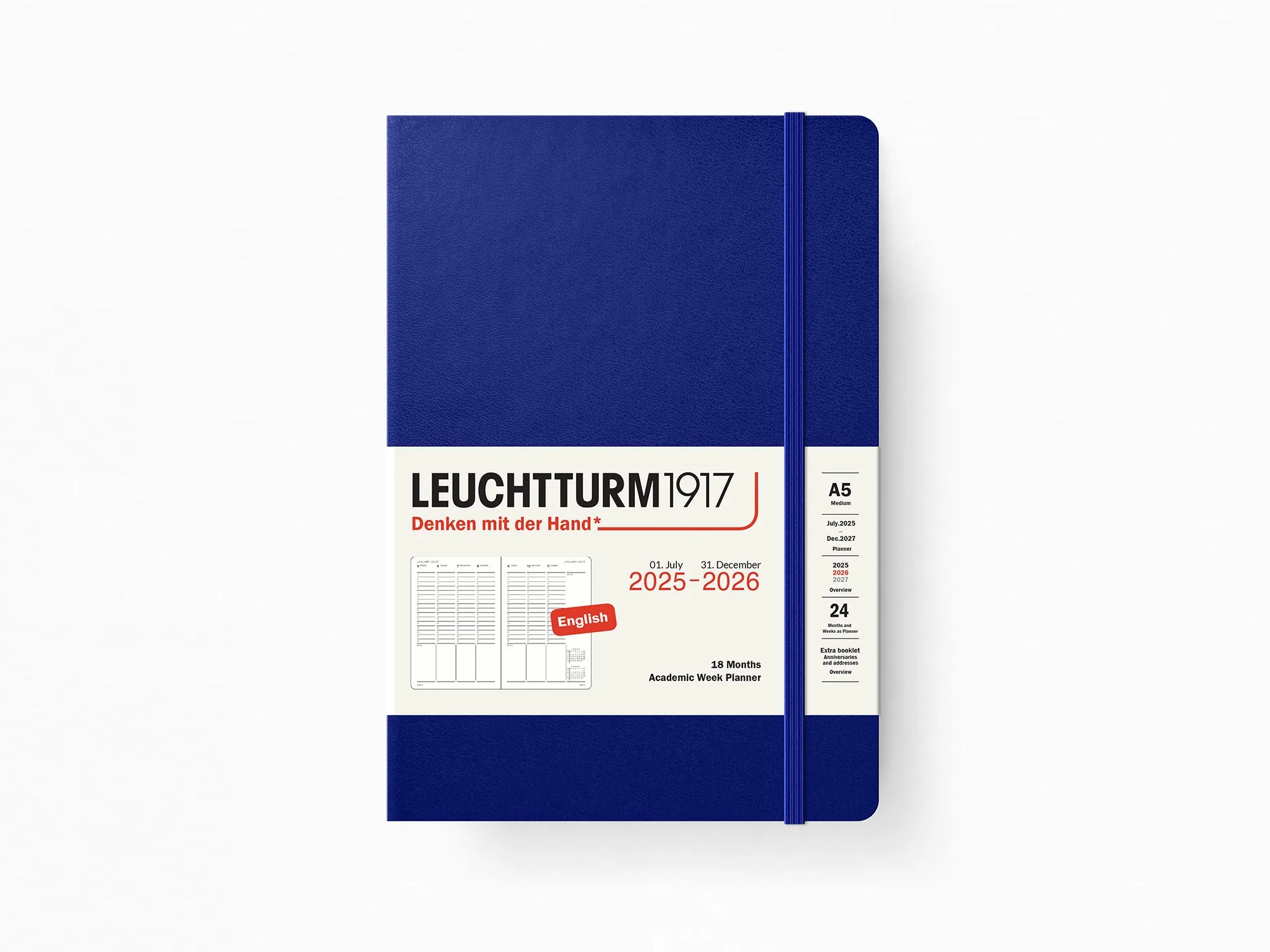 2026 Leuchtturm 1917 Academic Planner 18 Months - INK Hardcover