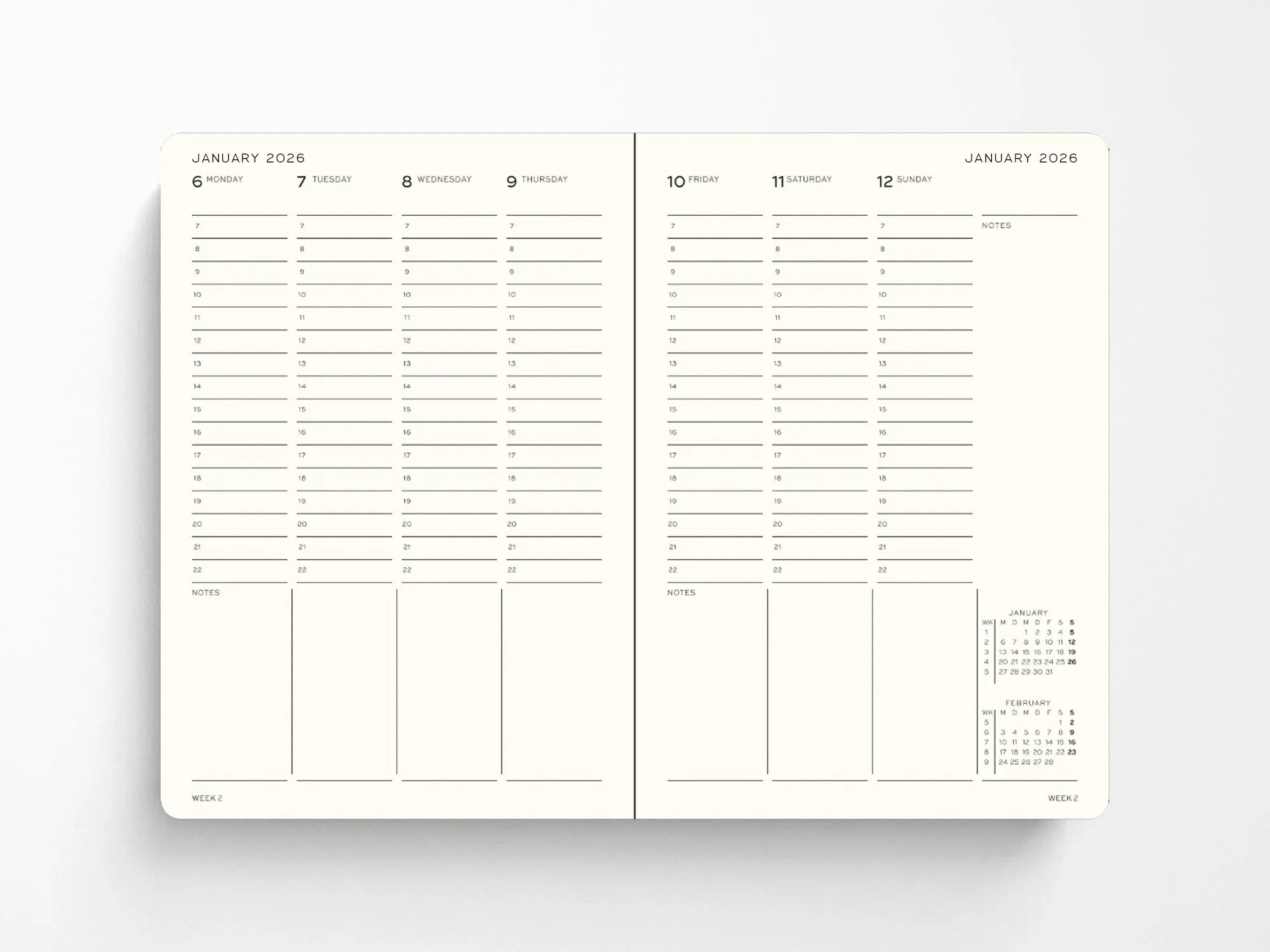 2026 Leuchtturm 1917 Academic Planner 18 Months - INK Hardcover