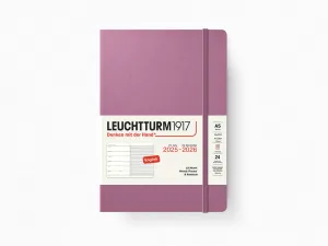 2026 Leuchtturm 1917 Weekly Planner & Notebook 18 Months - DUSTY ROSE Hardcover, Ruled
