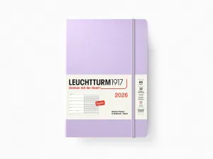 2026 Leuchtturm 1917 Weekly Planner & Notebook - LILAC Hardcover, Ruled Pages
