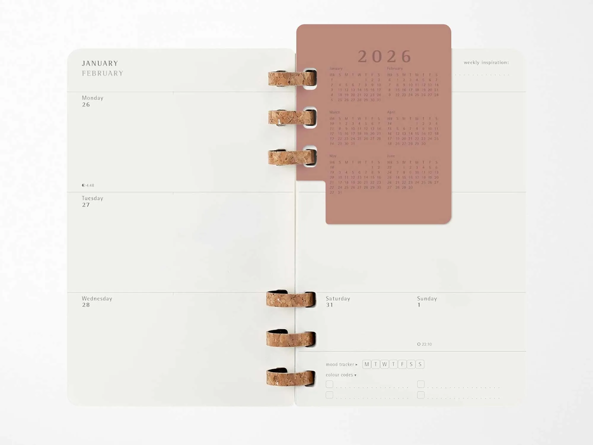 2026 Moleskine Life Spiral Planner - BLACK Softcover