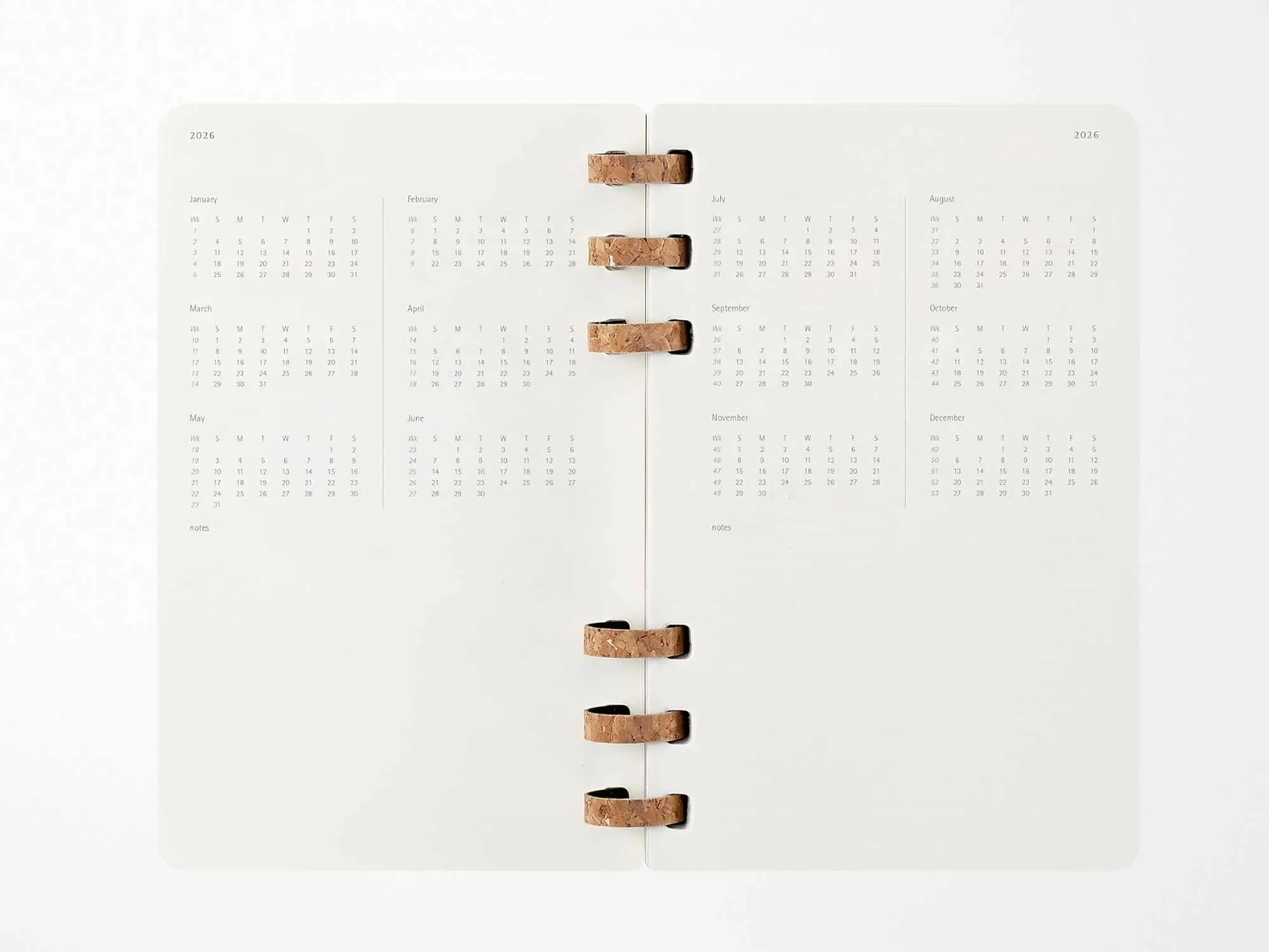 2026 Moleskine Life Spiral Planner - BLACK Softcover