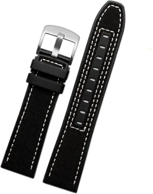 22mm canvas Rubber Watch Strap Men Wrist Band Bracelet for Omega Series soft watchband Bracelet