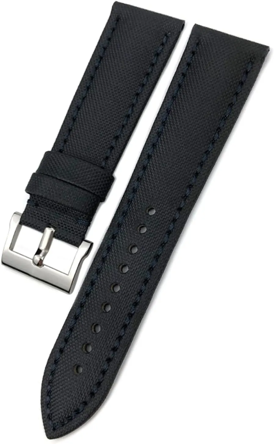23mm Nylon Fiber Canvas Watch Strap Replacement for Blancpain Fifty Fathoms Black Strap Watch Bracelets