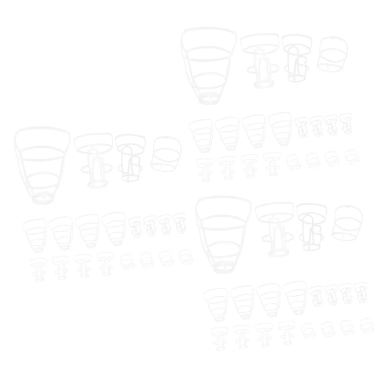 3 20pcs Hanging Nets for Saline Bottles Reusable Plastic Net Cages Secure Fit Design for Bottles and for Patient Use 20pcs*3