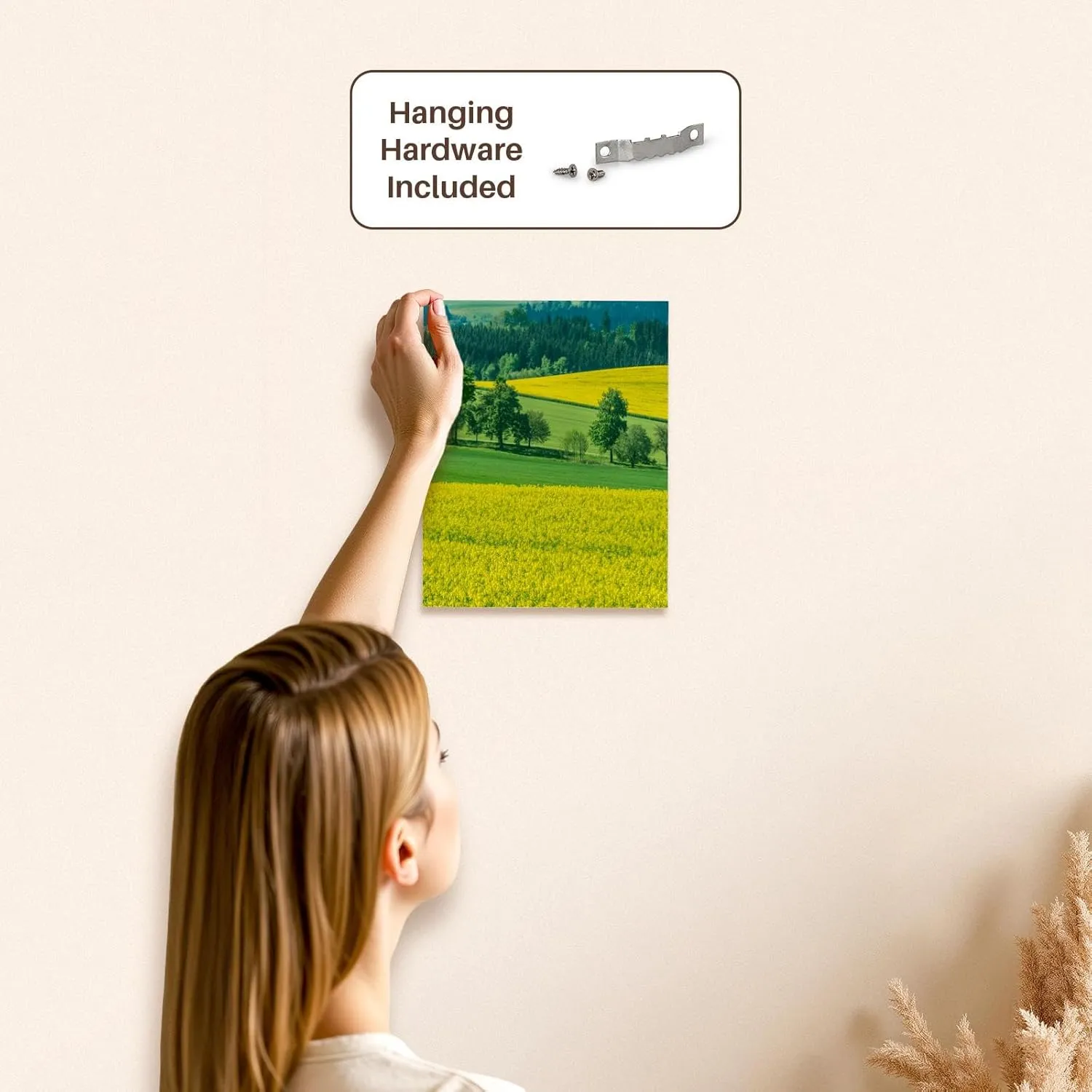 3dRose, Europe, Czech Republic, Bohemia, Canola and Wheat Fields., Museum Grade Canvas Wrap 8x10