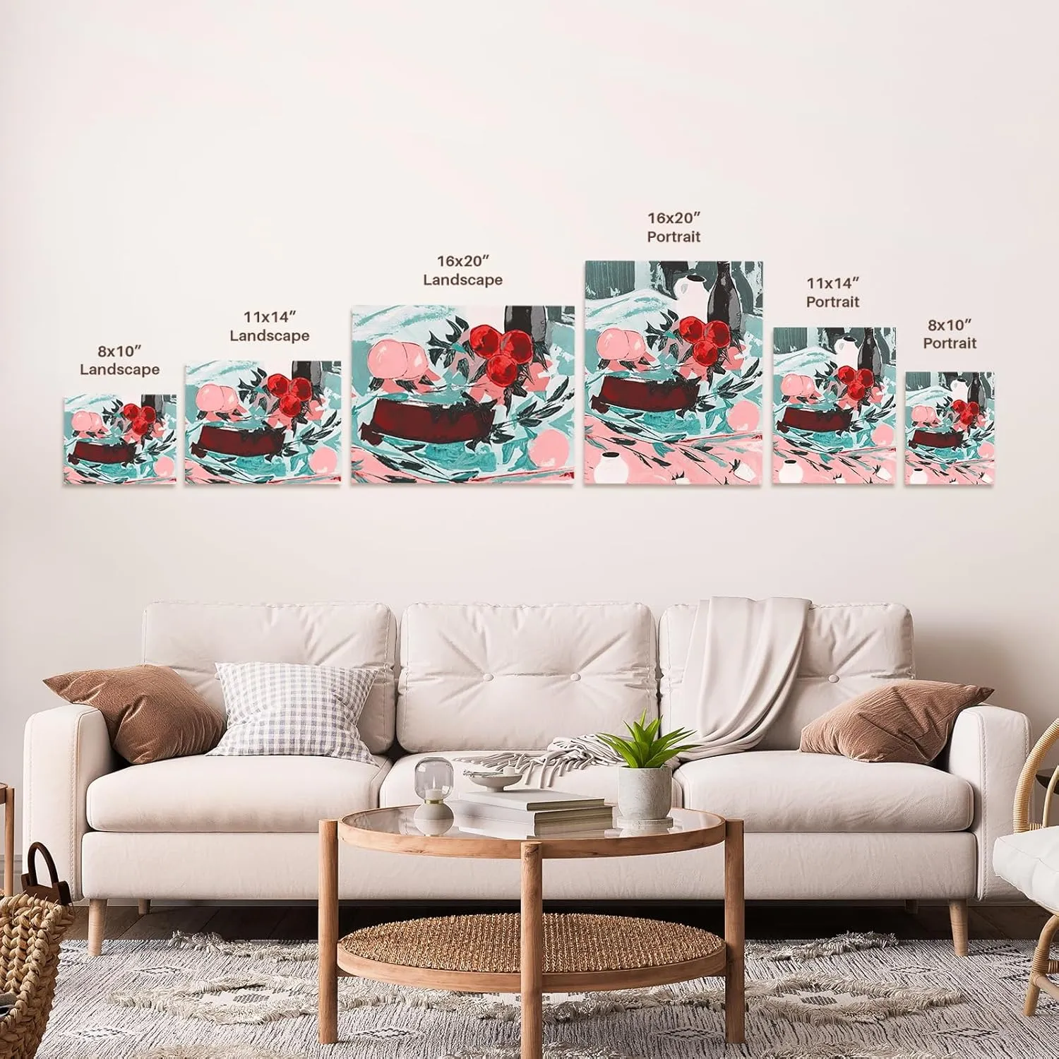 3dRose, Italy, Tuscany. A foggy morning amidst a field of poppies., Museum Grade Canvas Wrap 8x10