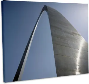 3dRose, Missouri, Gateway Arch, Jefferson Memorial - US26 RER0002 - Ric Ergenbright, Museum Grade Canvas Wrap 10x8