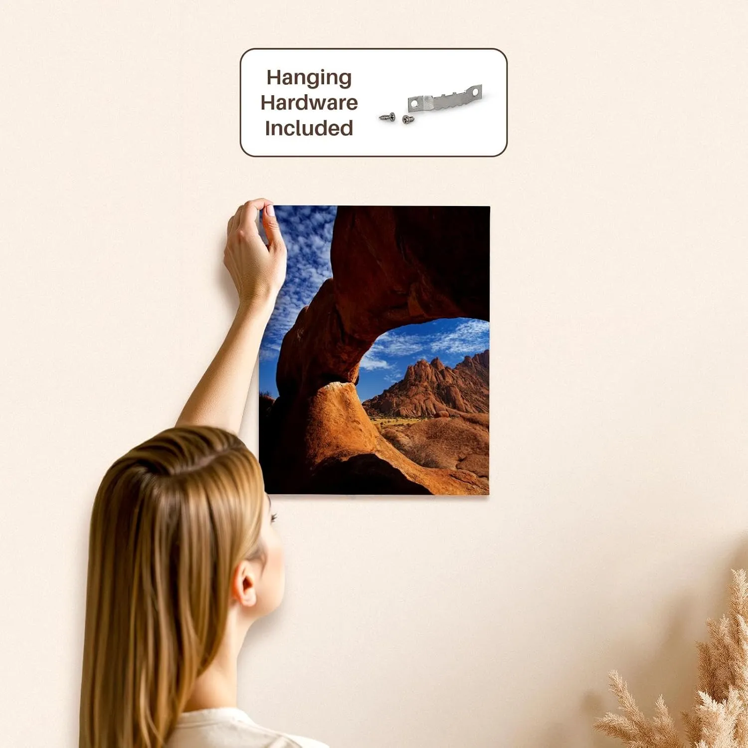 3dRose, Natural rock arch at Spitzkoppe, Pondok Mountains, Namibia, Africa., Museum Grade Canvas Wrap 11x14