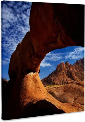 3dRose, Natural rock arch at Spitzkoppe, Pondok Mountains, Namibia, Africa., Museum Grade Canvas Wrap 11x14