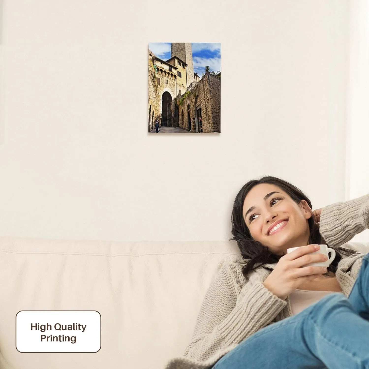 3dRose, Stone Arch de Becci de Cuganesi, San Gimignano, Italy - EU16 MGL0074 - Miva Stock, Museum Grade Canvas Wrap 8x10