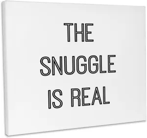 3dRose, The snuggle is real, Museum Grade Canvas Wrap 20x16