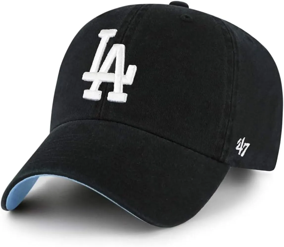 '47 Los Angeles Dodgers Primary Logo Ballpark Clean Up Dad Hat Baseball Cap - Multiple Colors