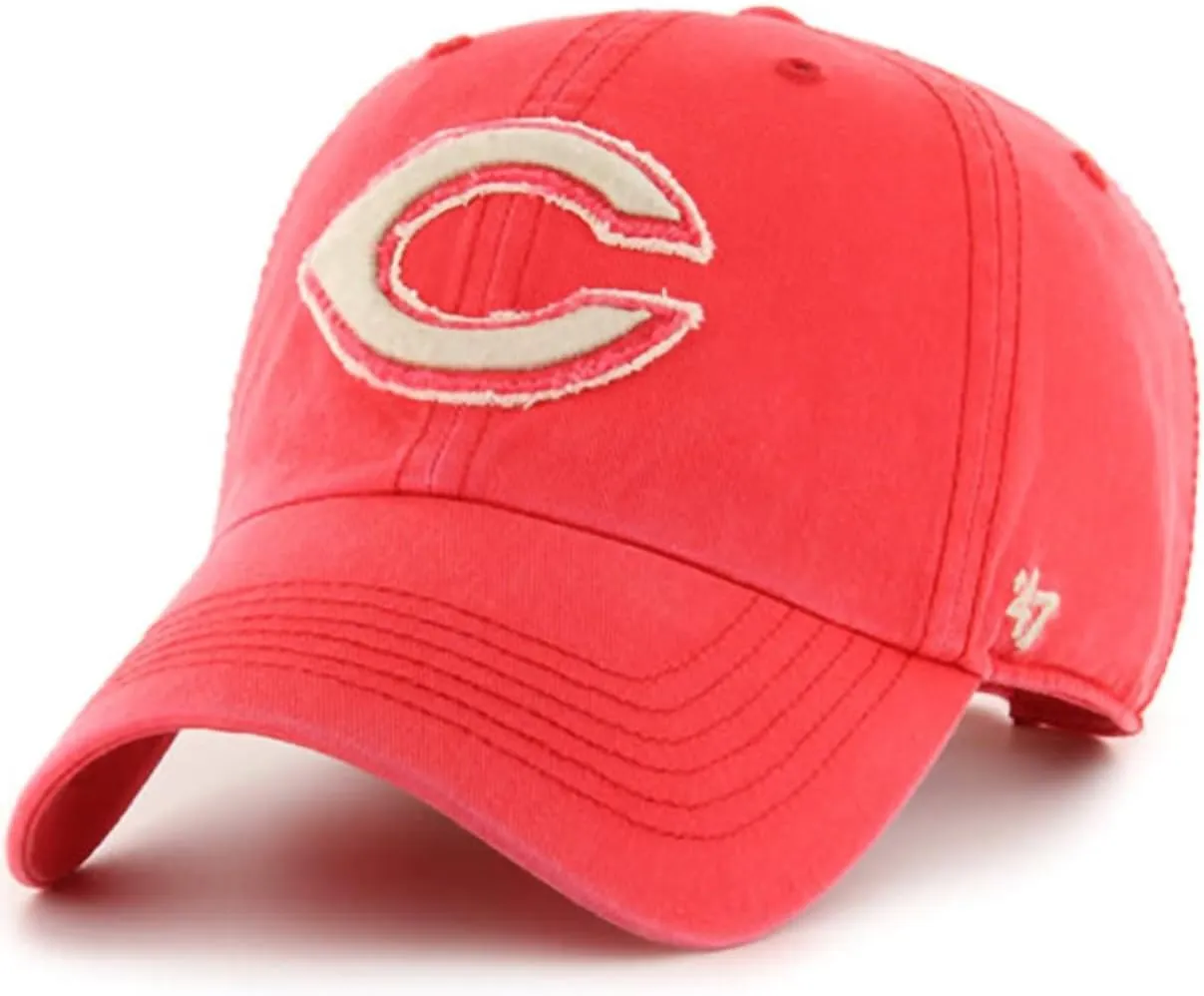 47 MLB Perfect Game Primary Logo Clean Up Adjustable Hat Cap, Adult One Size
