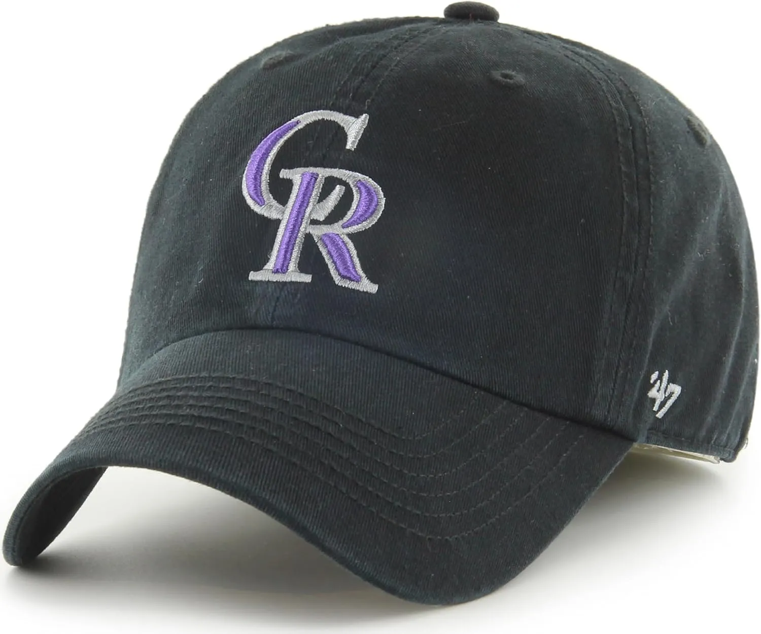 47 MLB Team Color Primary Logo Franchise Fitted Baseball Hat Cap, Unisex Adult