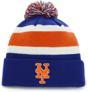 47 MLB Unisex-Adult Primary Logo Breakaway Team Color Primary Logo Cuffed Knit Beanie Hat Cold Weather Hat, One Size