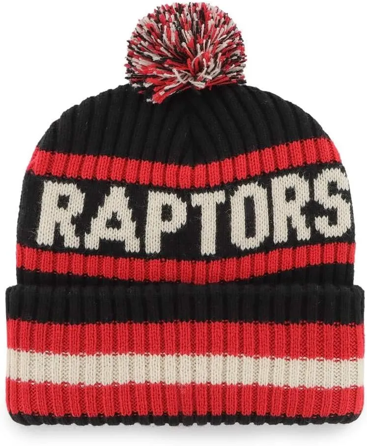 47 NBA Unisex-Adult Team Color Officially Licensed Primary Logo Bering Sport Knit Cuffed Pom Beanie Cold Weather Hat