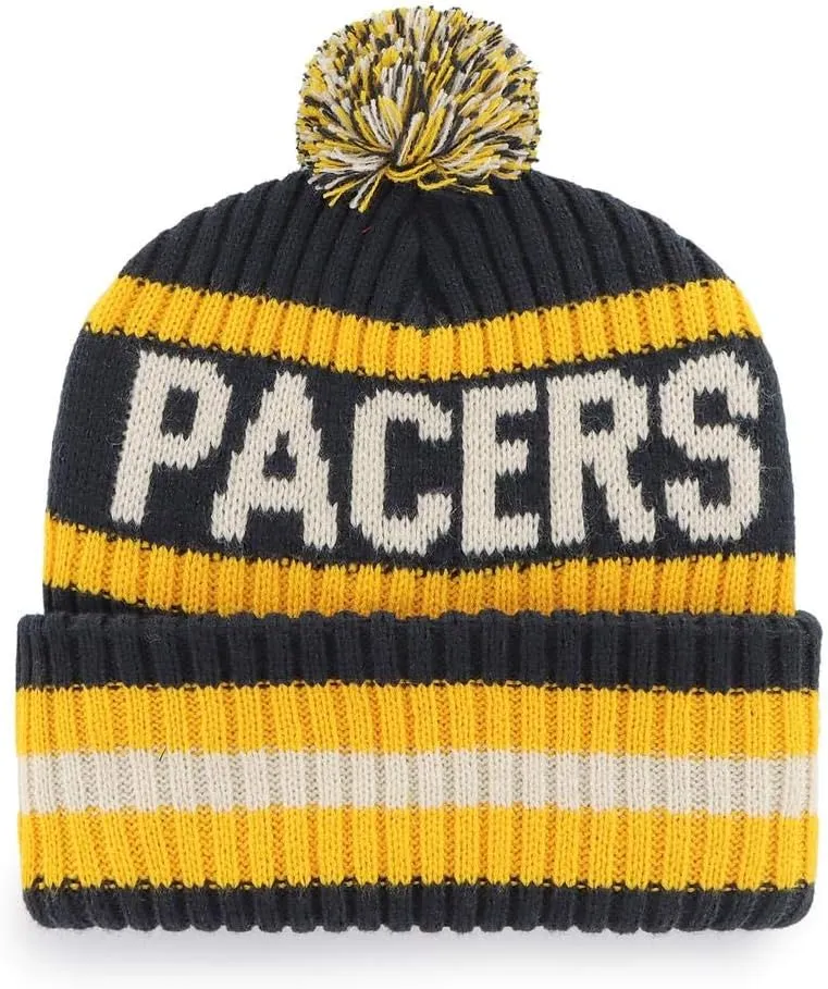 47 NBA Unisex-Adult Team Color Officially Licensed Primary Logo Bering Sport Knit Cuffed Pom Beanie Cold Weather Hat