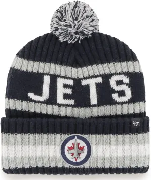 47 NHL Unisex-Adult Team Color Officially Licensed Primary Logo Bering Sport Knit Cuffed Pom Beanie Cold Weather Hat