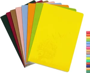 8 Pack notebooks for work, Paperback Small Journals Bulk, A5 Size Cute Journal for Kids, Teens, Girls, Women, Travel Notebooks with Wide Ruled for School Supplies, Random Colors