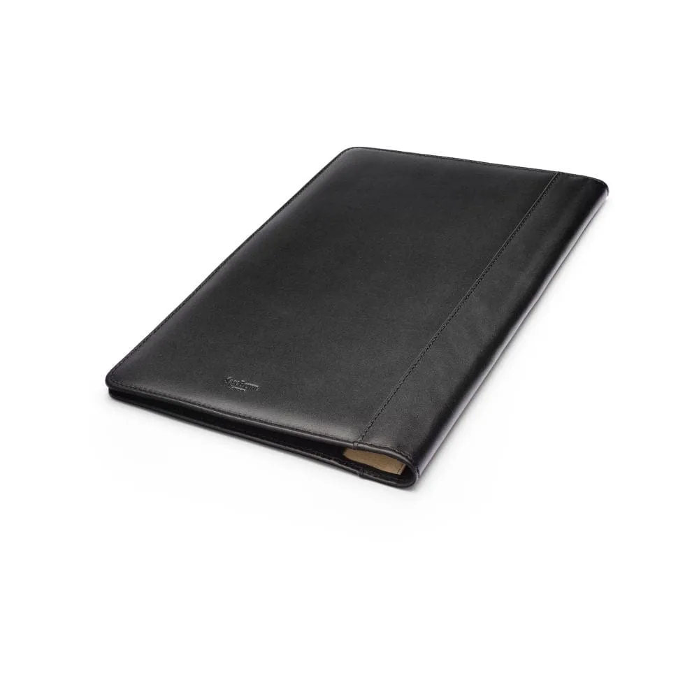 A4 Leather Folder - Black