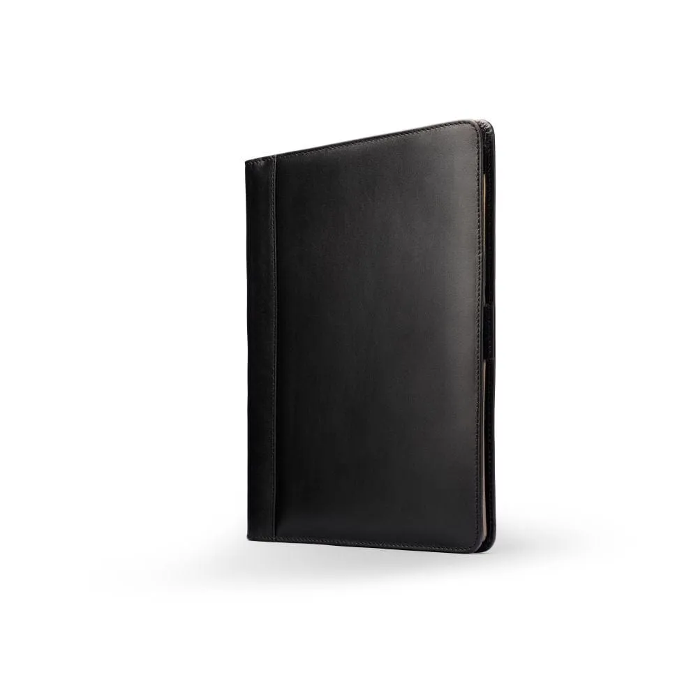A4 Leather Folder - Black