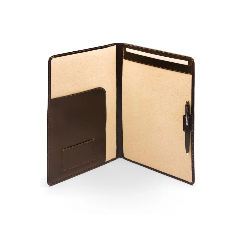 A4 Leather Folder - Brown