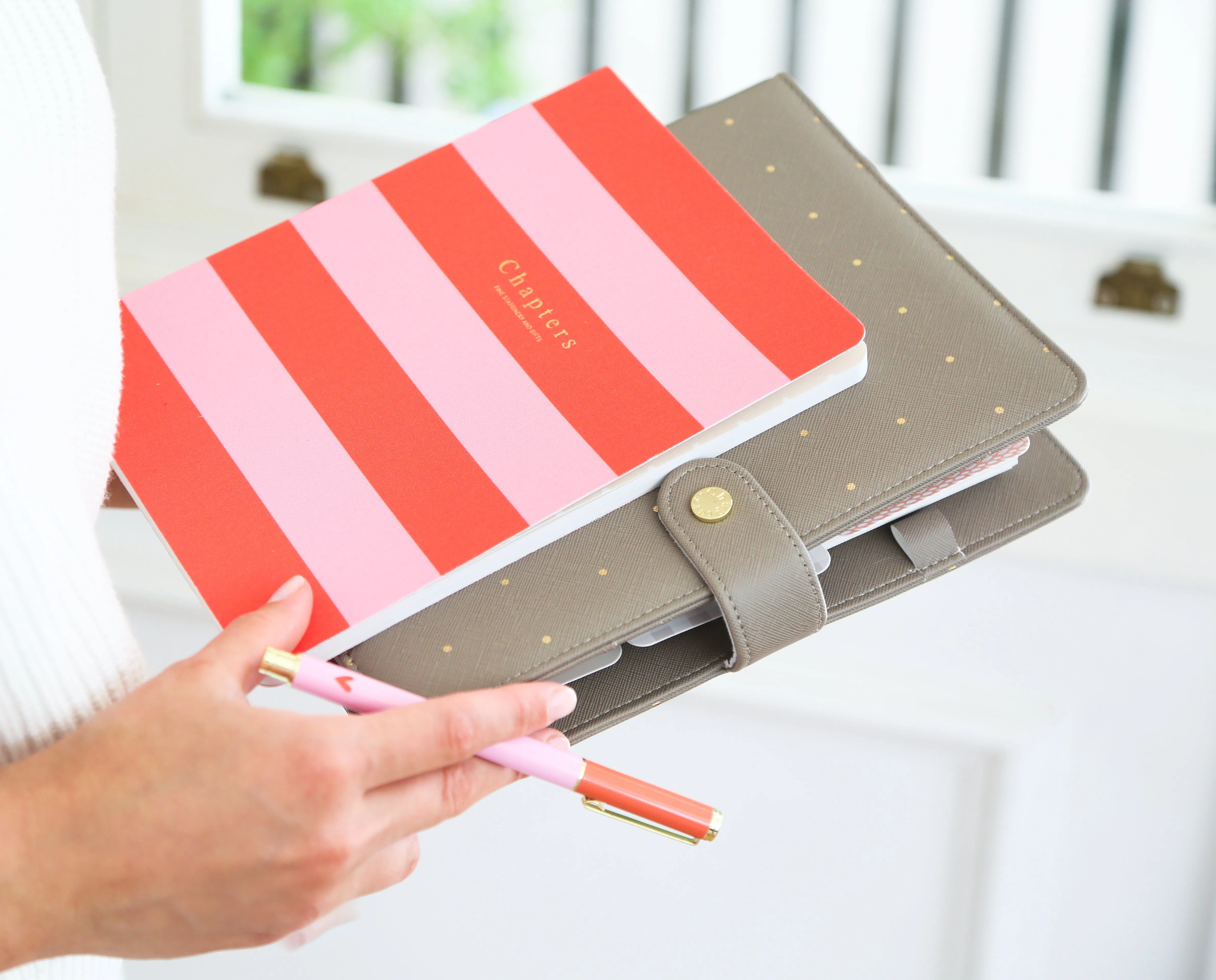 A5 Weekly Planner - 2025, Moon Polka