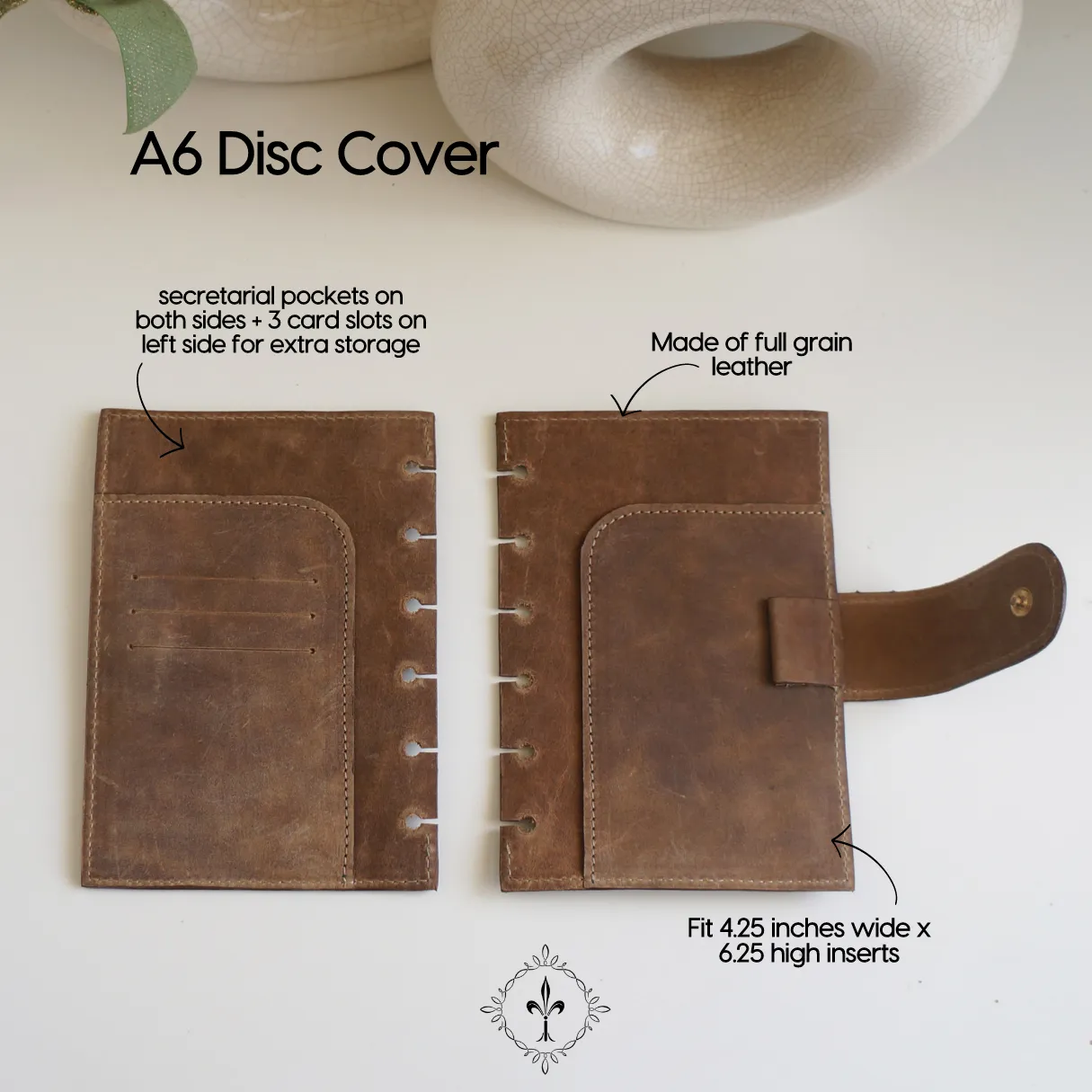 A6 Disc Cover - Suede Teal