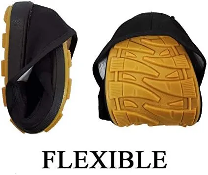 Ace Martial Arts Supply Kung Fu Closed Toe Slip On Shoes -Cotton Sole, Brown Rubber Sole and Yellow Bubble Gum Sole