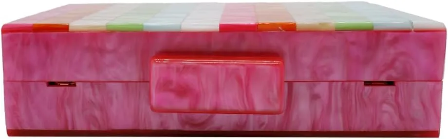 Acrylic Clutch for Women Marbled Purses and Handbags Elegant Wedding Purse Party Prom Chain Shoulder Bag