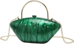 Acrylic Shell Color Evening Bag European American Clutch Purses