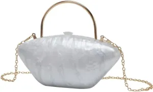 Acrylic Shell Color Evening Bag European American Clutch Purses