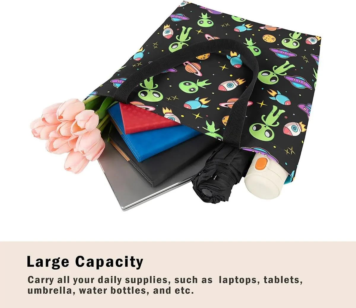 Alien Fairy Canvas Tote Bag for Adults