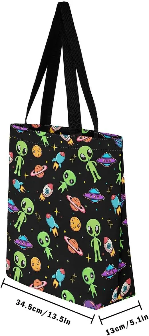 Alien Fairy Canvas Tote Bag for Adults