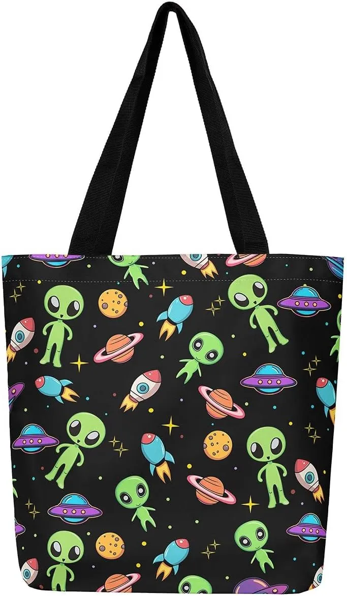 Alien Fairy Canvas Tote Bag for Adults