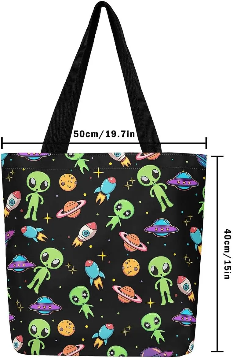 Alien Fairy Canvas Tote Bag for Adults