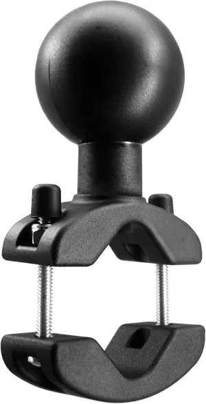 Aluminum Grab Bar Clamp Mount Base with 2.25'' Ball for Rails 1.18'' to 2'' in Diameter, Compatible with RAM Mounts D Size 2.25 Inch Ball Double Socket Arm