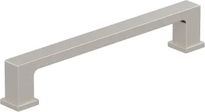 Amerock 10BX37032G10 | Satin Nickel Cabinet Pull | 5-1/16 inch (128mm) Center-to-Center | 10 Pack | Bridgeport | Furniture Hardware