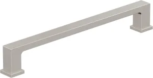 Amerock 10BX37033G10 | Satin Nickel Cabinet Pull | 6-5/16 inch (160mm) Center-to-Center | 10 Pack | Bridgeport | Furniture Hardware