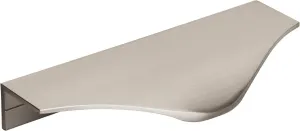 Amerock | Cabinet Edge Pull | Satin Nickel | 4-3/16 inch (106 mm) Center to Center | Aloft | 1 Pack | Drawer Pull | Drawer Handle | Cabinet Hardware