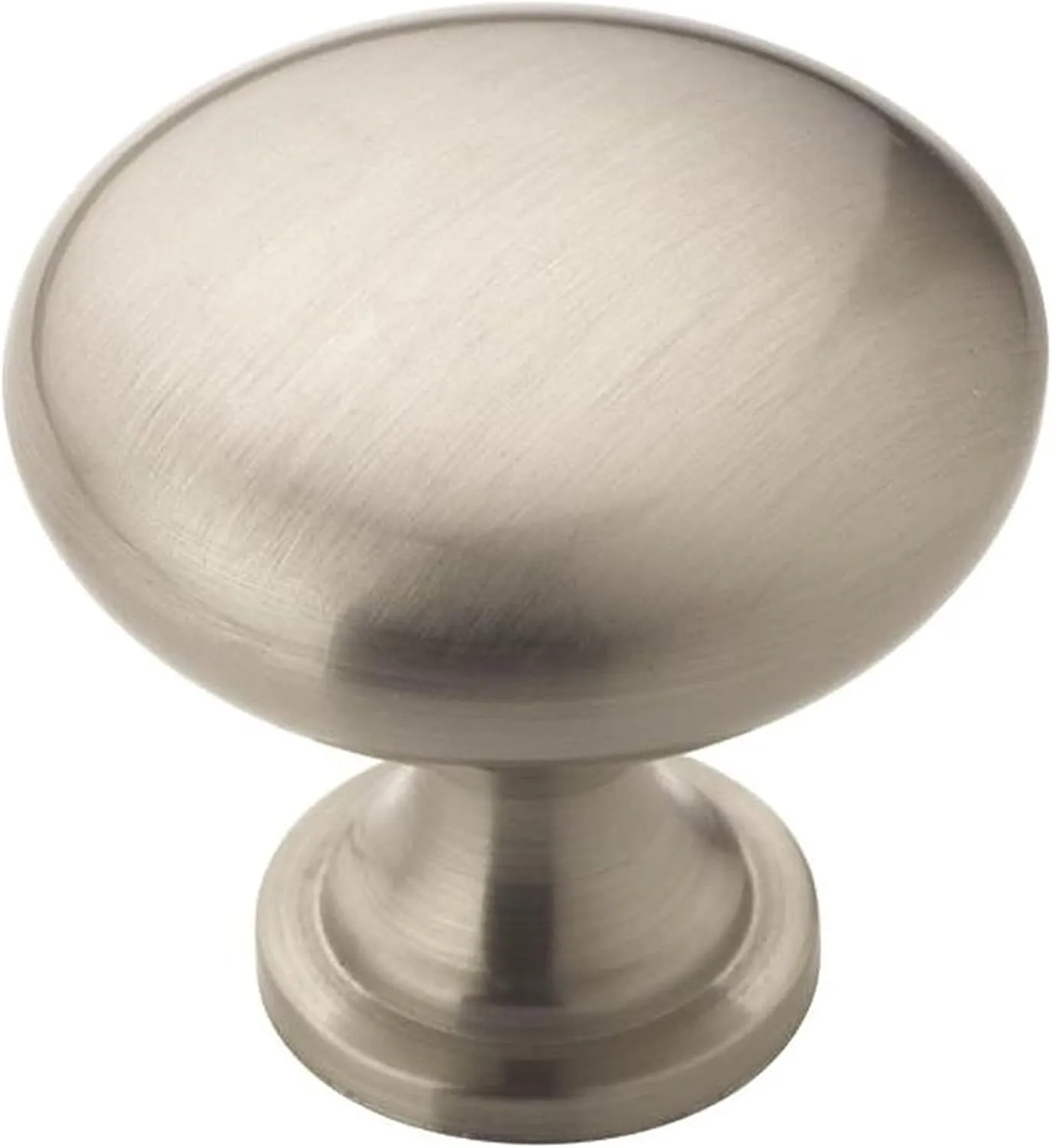 Amerock | Cabinet Knob | Satin Nickel | 1-1/4 inch (32 mm) Diameter | Edona | 25 Pack | Drawer Knob | Cabinet Hardware
