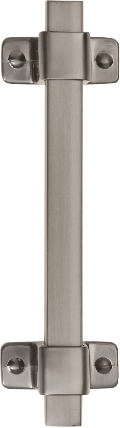 Amerock | Cabinet Pull | Black Brushed Nickel | 3-3/4 inch (96 mm) Center-to-Center | Rockwell | 1 Pack | Drawer Pull | Drawer Handle | Cabinet Hardware