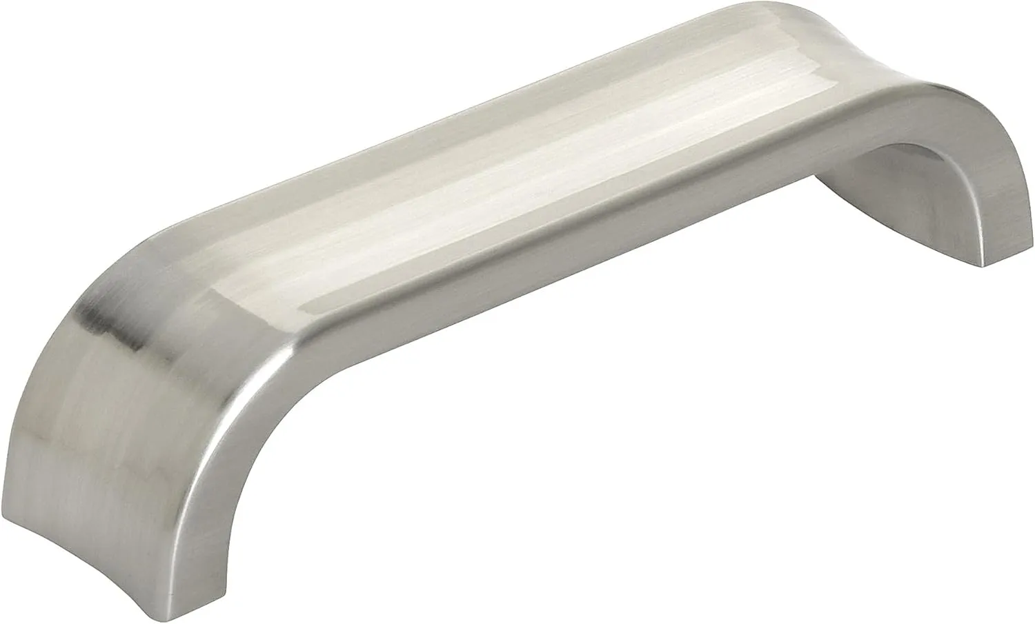 Amerock | Cabinet Pull | Satin Nickel | 3-3/4 inch (96 mm) Center to Center | Concentric | 1 Pack | Drawer Pull | Drawer Handle | Cabinet Hardware