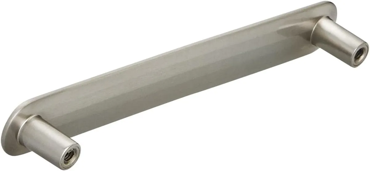 Amerock | Cabinet Pull | Satin Nickel | 5-1/16 inch (128 mm) Center to Center | Concentric | 1 Pack | Drawer Pull | Drawer Handle | Cabinet Hardware